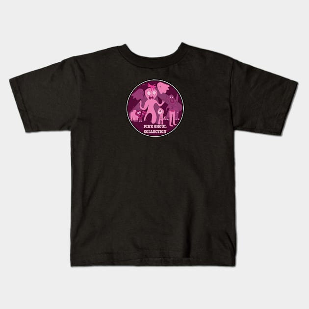 Pink Ghoul Collection Kids T-Shirt by DDDInspiration